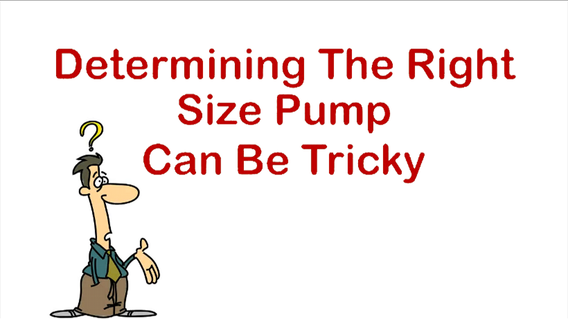 Determining Sump Pump Size is Tricky