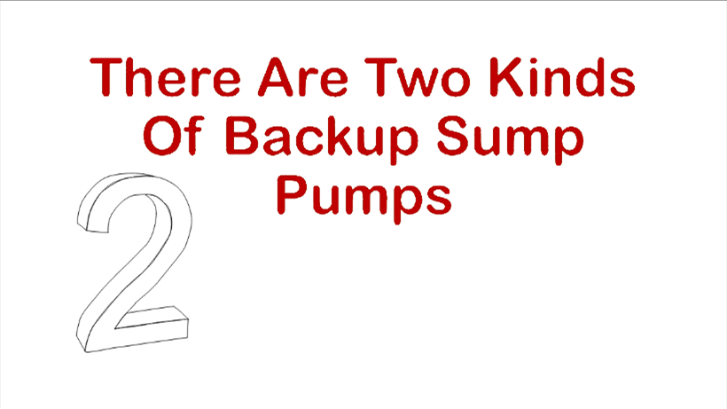 Backup Sump Pump - Two Kinds