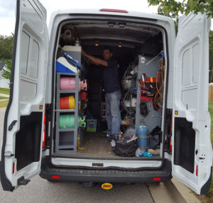 our fully loaded heating and air conditioning trucks